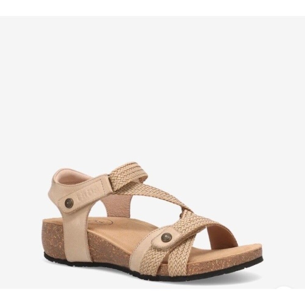 Taos Trulie Leather Comfort Walking Hook & Loop Sandals Size 8-8.5 US